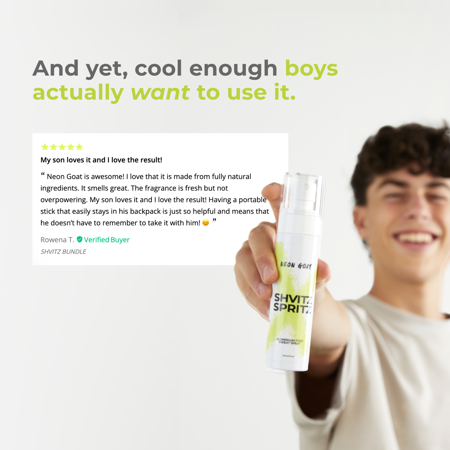 Neon Goat – Safe Deodorant for Pre-Teens & Teens – Natural Deodorant